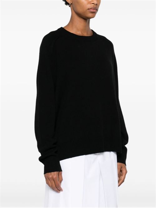 Maglia boyfriend in cashmere SOFT GOAT | S25SF20055BLACK